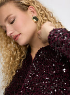 Short Sequined Velvet Bolero