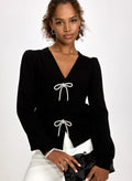 Crystal Bow Cardigan